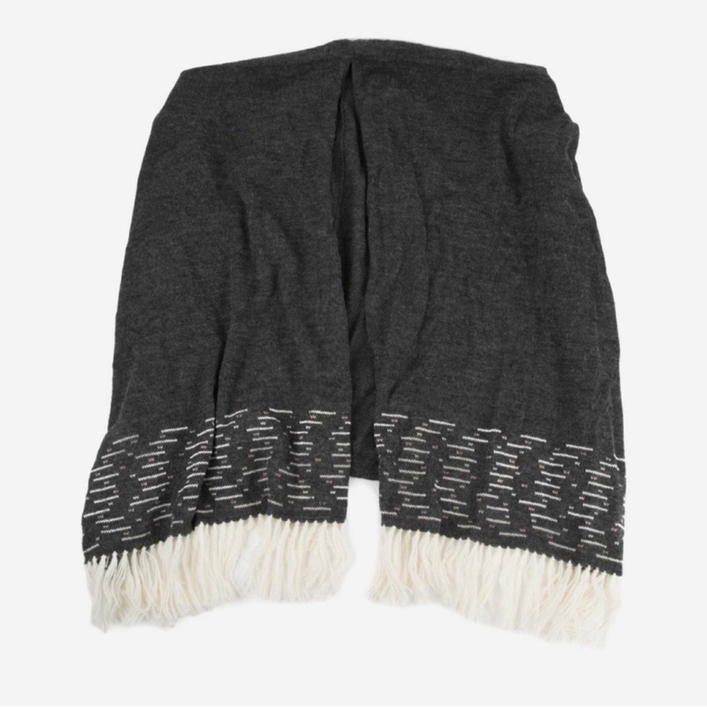 Noonday Collection Cusco Shawl Poncho Wrap Alpaca Wool Handmade in Peru layering